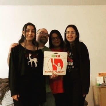 Block Parent Sign